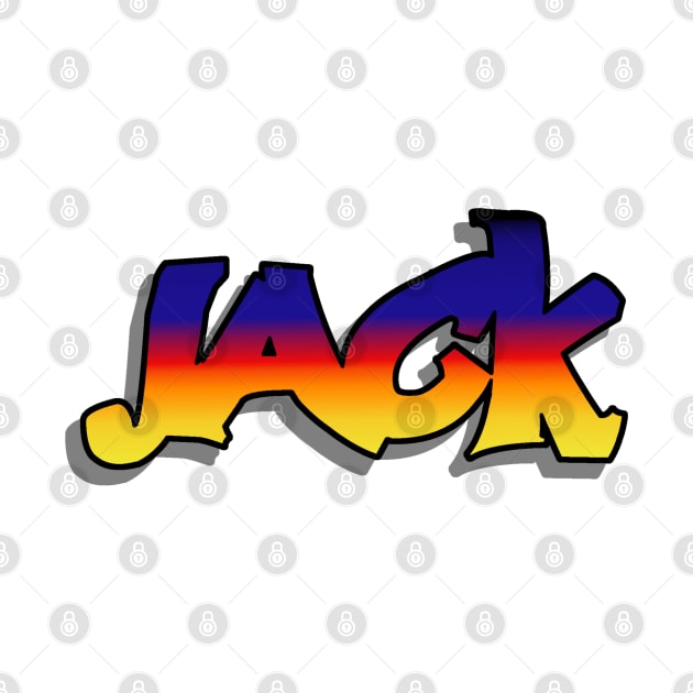 JACK Urban Street Graffiti Style Name Tag by Mash75Art