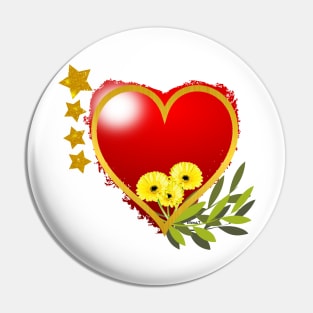 A Heart of Gold Pin