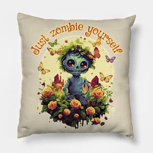 Just Zombie Yourself Pillow