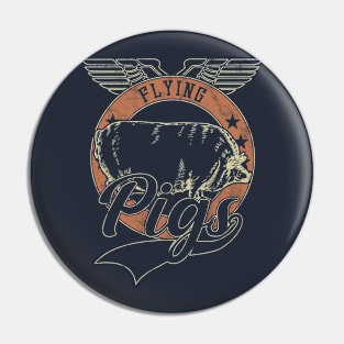 Flying Vintage Pigs Pin