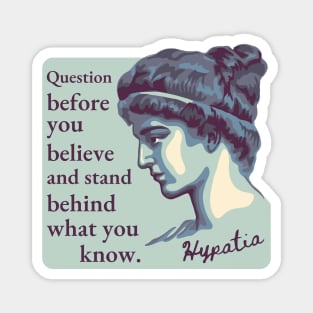 Hypatia of Alexandria Portrait and Quote Magnet