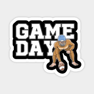 Game Day Bigfoot American Football Party Sasquatch Magnet