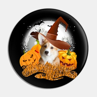 Corgi halloween love Pin