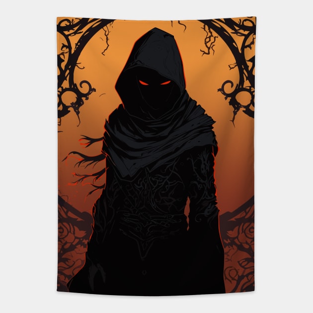Silent Hunter of the Night Tapestry by Mandra