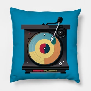 Turntable - Vintage Audio LP Vinyl Record Player design 1 Pillow