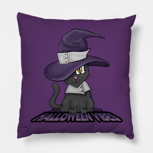 Halloween Vibes Kitty Pillow