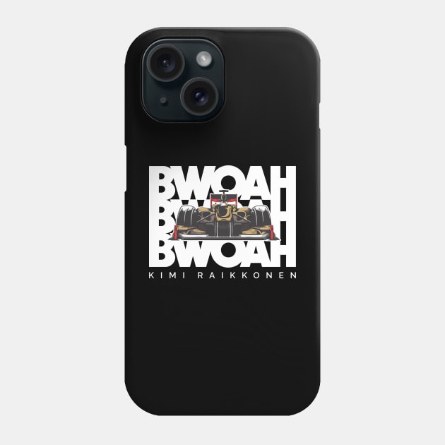 Kimi Raikkonen - Bwoah Phone Case by jaybeetee