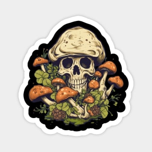 Psychedelic Shroom Skull Magnet