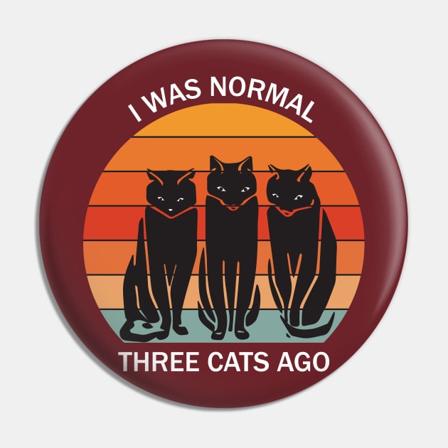 I was normal three cats ago - white text Pin by grafart