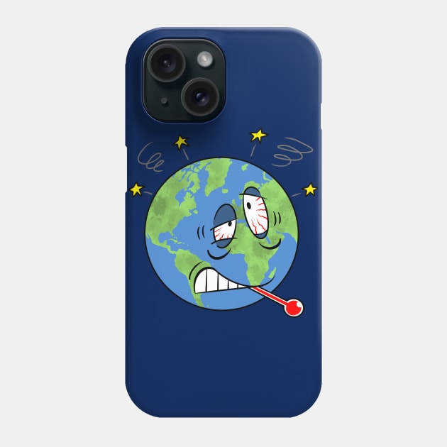 Sick earth Phone Case by Francis Paquette
