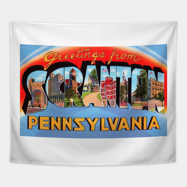 Greetings from Scranton, Pennsylvania - Vintage Large Letter Postcard