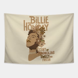 Soulful Serenade: Billie Holiday Tribute Design Tapestry