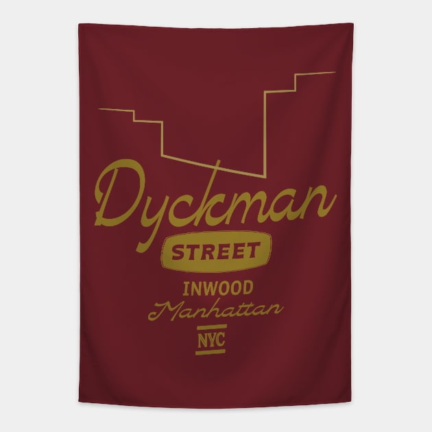 Dyckman Street Inwood Manhattan NYC Tapestry by Alexander Luminova