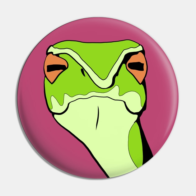 Judgmental Snake - Funny Animal Design Pin by Animals in Design