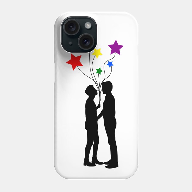 LGBT "LOOKING AT THE STARS" Phone Case by WilsonRojasa