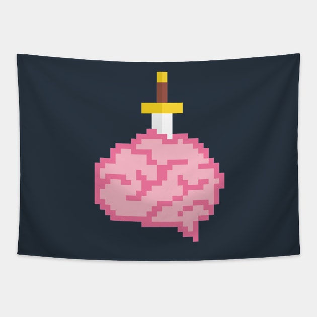 Smaller Outermode Brainstab Logo Tapestry by Outermode