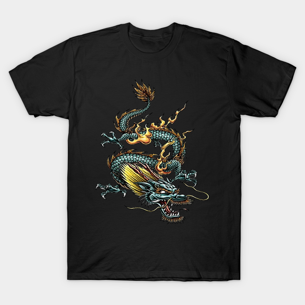 Descending Dragon 01 - Dragon - T-Shirt