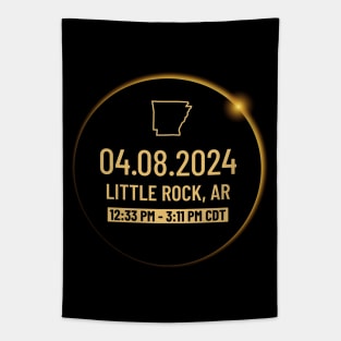 Arkansas State Little Rock AR USA Totality April 8, 2024 Total Solar Eclipse Tapestry