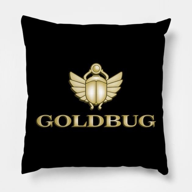 Goldbug Pillow by MindsparkCreative