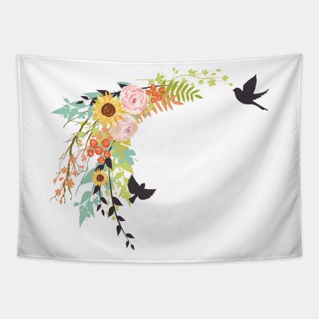 Earth Day Splash Tapestry by SWON Design