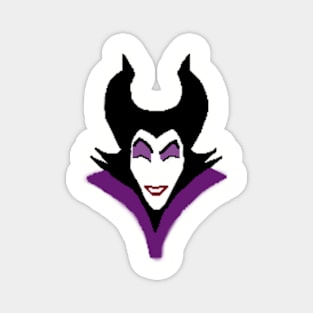 Maleficent Minimalist Magnet