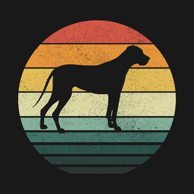 Great Dane dog breed Sunset Retro Vintage 70s Funny Animal Dog Lovers by Shops PR