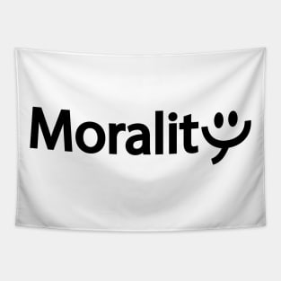 Morality artistic typography design Tapestry