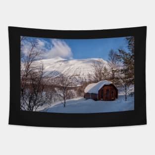 A Sauna with a View Tapestry