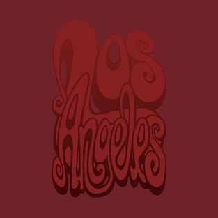 Los Angeles lettering art - Chile oil red T-Shirt