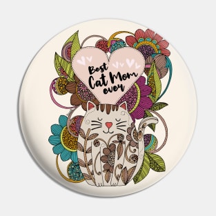 Best Cat Mom Ever Pin