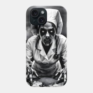 Creepy Nurse in the Shadows Phone Case