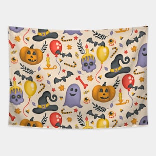 Pastel Halloween Party Tapestry