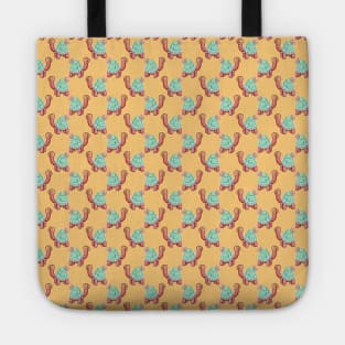 Flower Tortoise Pattern Tote