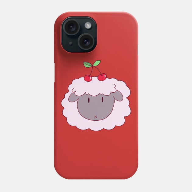 Cherry Sheep Face Phone Case by saradaboru