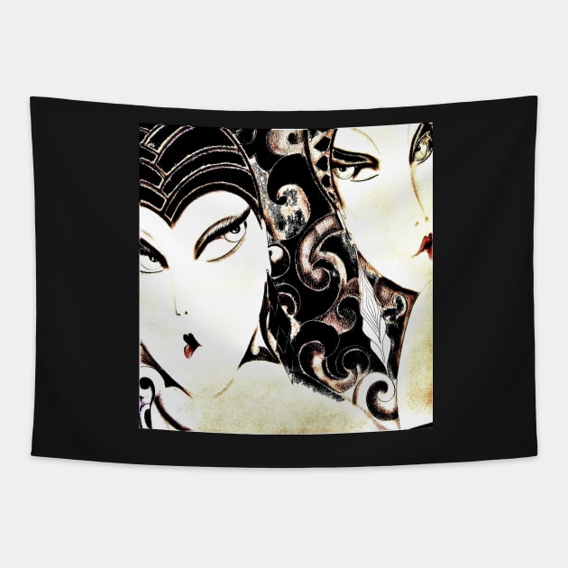 DECO DUO Jacqueline Mcculloch House of Harlequin Tapestry by jacquline8689