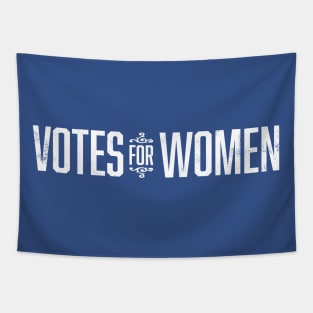 Vintage 1920's Votes for Women Wordmark (White) Tapestry