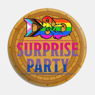 D&D Surprise party Pride - Bi Flag Pin