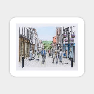 Abbeygate Street Bury St.Edmunds Painting Magnet