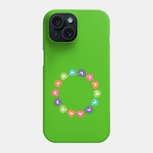 Daisy Flowers Smiley Face Ring Phone Case