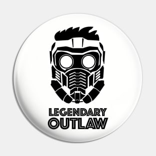 Star-Lord Legendary Outlaw in Black Pin