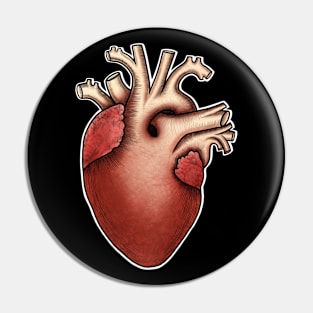 Human heart anatomy ,i love my heart Pin