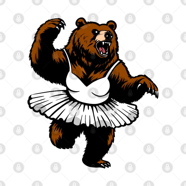 Bear dancing fiercely by Linys