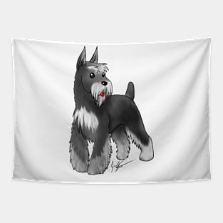 Dog - Schnauzer - Black and Silver Tapestry