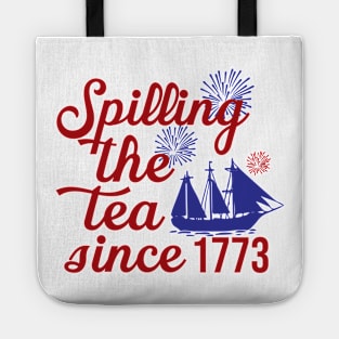 Spilling The Tea Since 1773 Shirt, History Teacher Gift, Funny History Teacher Shirt, Patriotic Teacher, History Lover Shirt, Historian Gift Tote