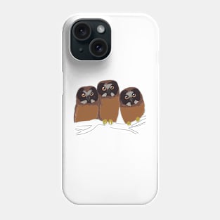 Saw whet owl Phone Case