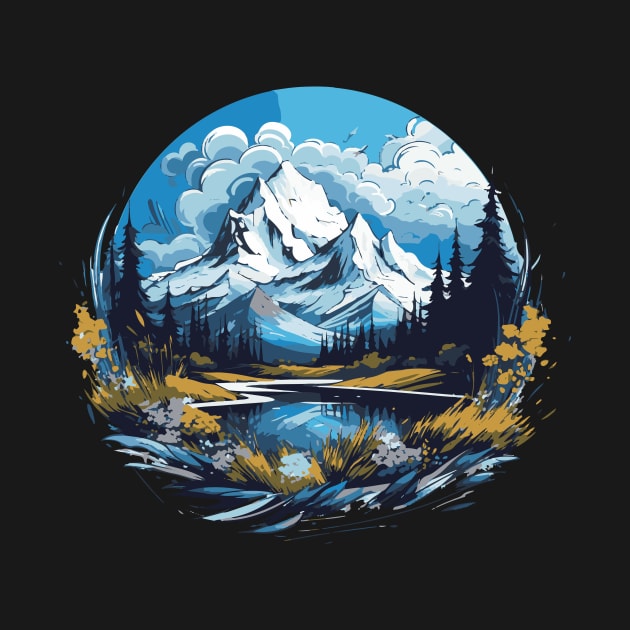 Nature Artwork Mountains by vectrus