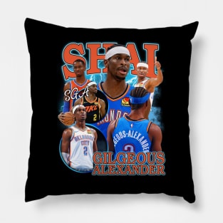 Vintage Shai Gilgeous-Alexander Rap Retro Pillow