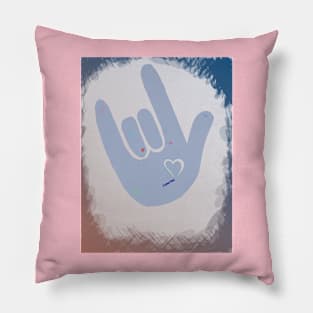 ASL I Love You Pillow