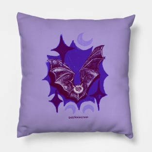 batsy batsy | lavender sky version Pillow