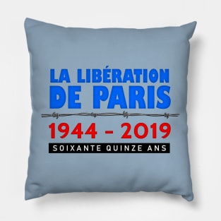 Liberation Of Paris 75 Year Anniversary Pillow